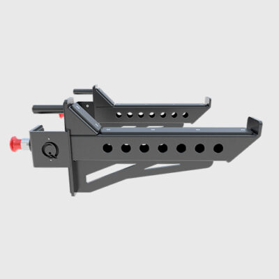 Qli safety spotter arms are used to attach to the duty rack to place and block the barbells