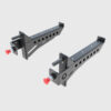 Qli safety spotter arms are used to attach to the duty rack to place and block the barbells