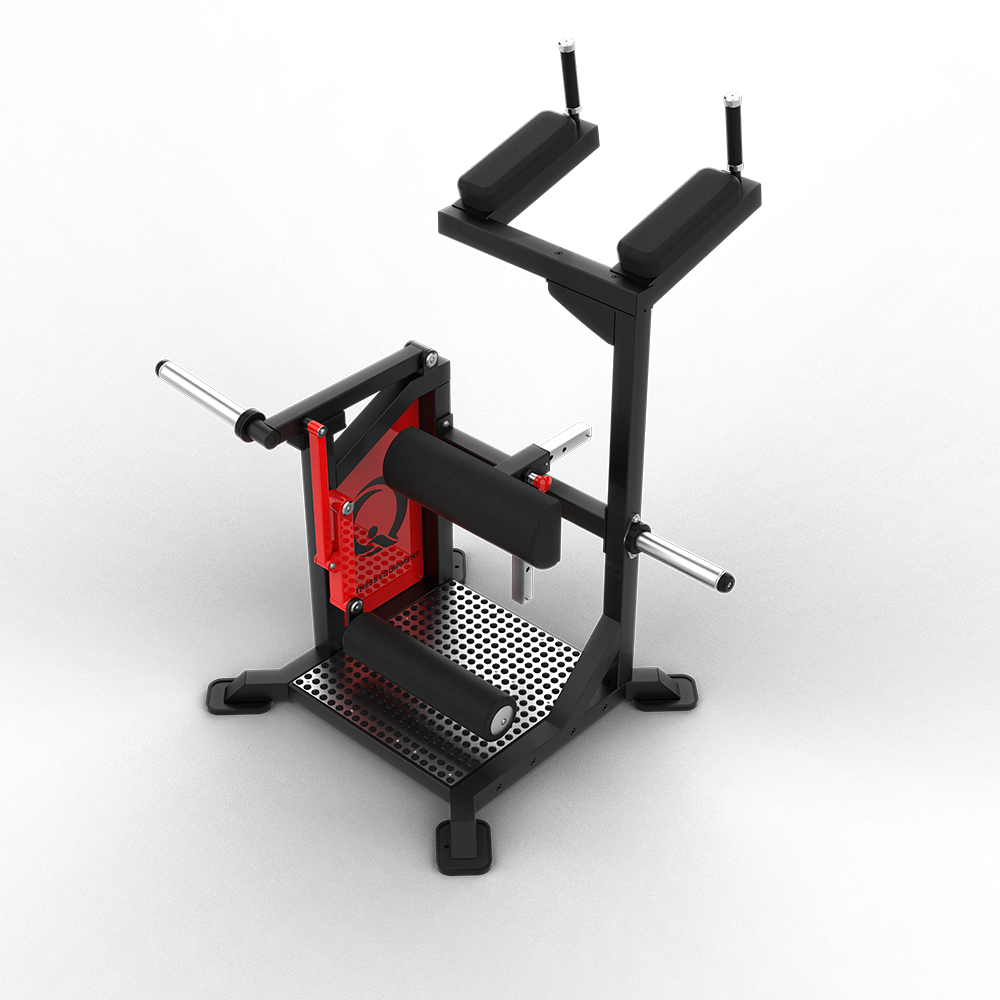 Commercial plate-loaded standing leg curl, QLI QSLC038