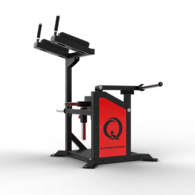 Commercial plate-loaded standing leg curl, QLI QSLC038