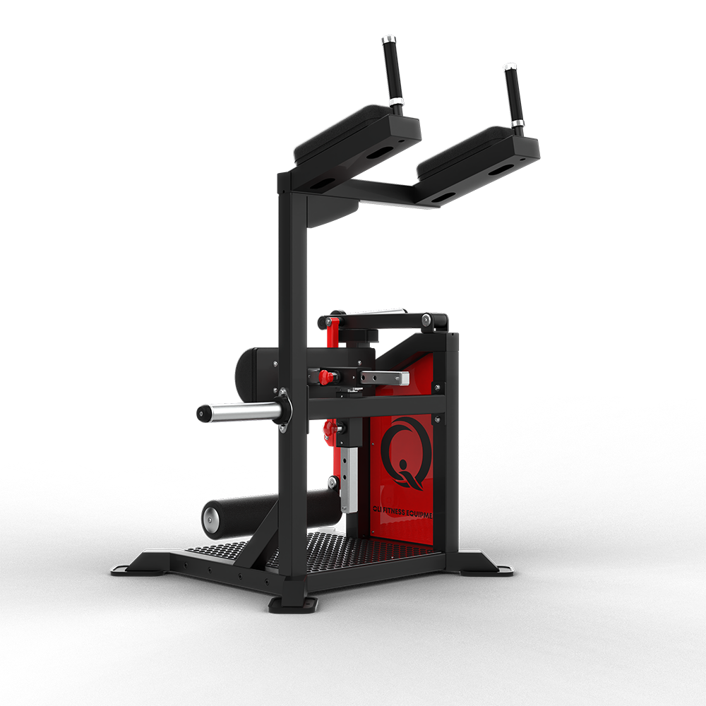 Commercial plate-loaded standing leg curl, QLI QSLC038