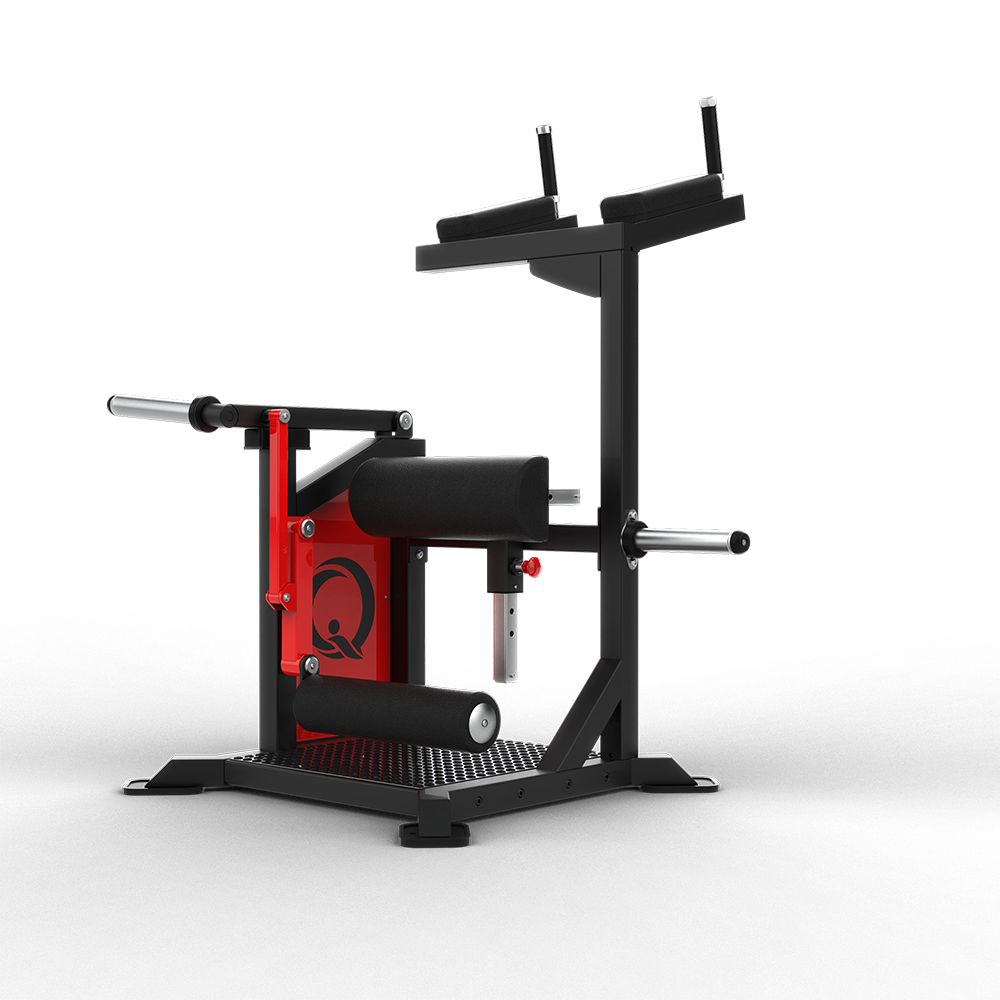Commercial plate-loaded standing leg curl, QLI QSLC038