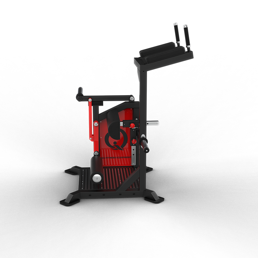 Commercial plate-loaded standing leg curl, QLI QSLC038